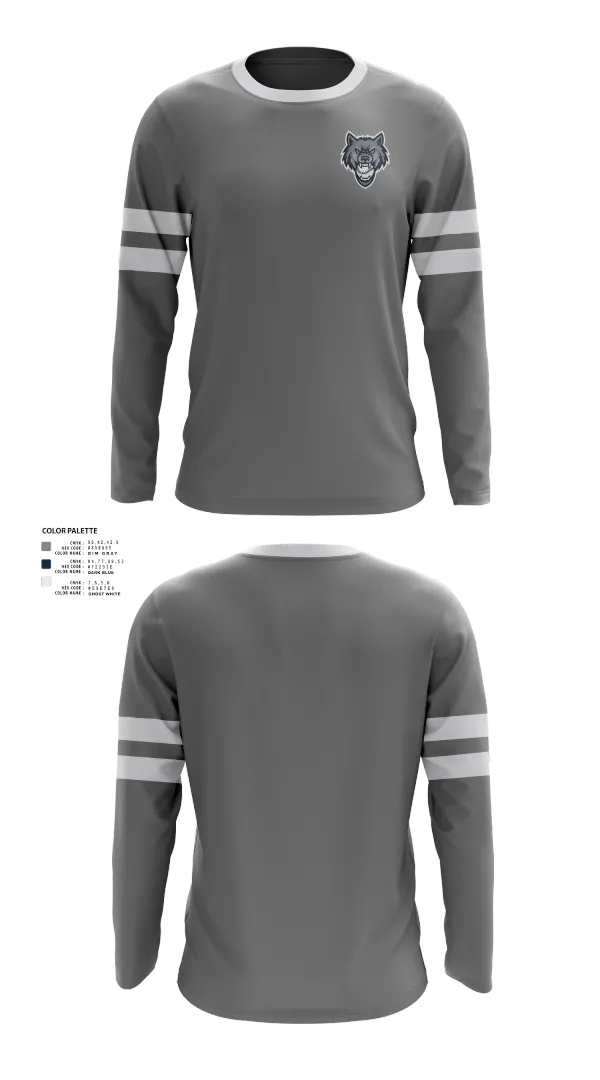 Long Sleeve Performance Shirt, Eagle River Wolves, Baseball, Teamtime, Team time, sublimation, custom sports apparel, team uniforms, spirit wear, spiritwear, sports uniforms, custom shirts, team store, custom team store, fundraiser sports, apparel fundraiser