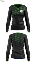 Provo 70425817 Women's Long Sleeve V-neck Shirt - 100