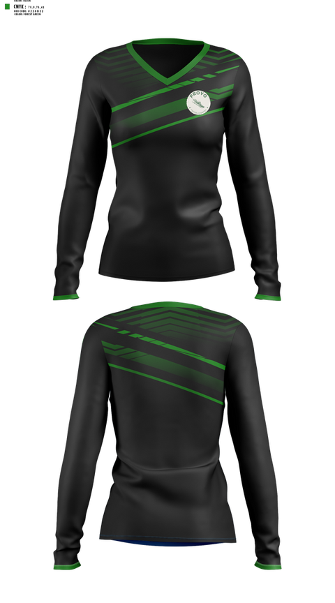 Womens Long Sleeve Vneck Shirt, Provo, Cross Country, Teamtime, Team time, sublimation, custom sports apparel, team uniforms, spirit wear, spiritwear, sports uniforms, custom shirts, team store, custom team store, fundraiser sports, apparel fundraiser