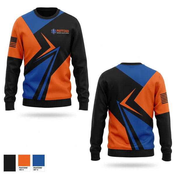 Crew Neck Sweatshirt, pafford emergency medical service., EMS/EMT, Teamtime, Team time, sublimation, custom sports apparel, team uniforms, spirit wear, spiritwear, sports uniforms, custom shirts, team store, custom team store, fundraiser sports, apparel fundraiser