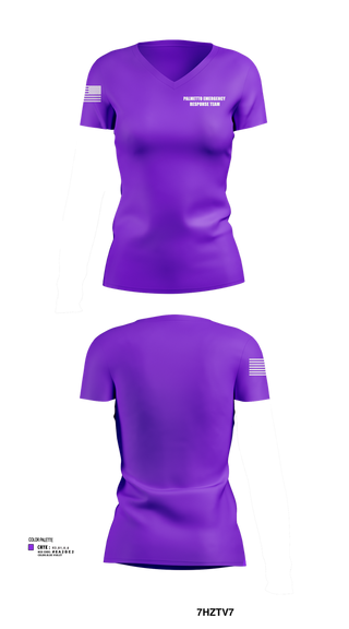 Womens Short Sleeve Vneck Shirt, Palmetto Emergency Response Team, , Teamtime, Team time, sublimation, custom sports apparel, team uniforms, spirit wear, spiritwear, sports uniforms, custom shirts, team store, custom team store, fundraiser sports, apparel fundraiser