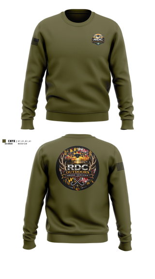 Crew Neck Sweatshirt, RDC Outdoors, Police, Teamtime, Team time, sublimation, custom sports apparel, team uniforms, spirit wear, spiritwear, sports uniforms, custom shirts, team store, custom team store, fundraiser sports, apparel fundraiser