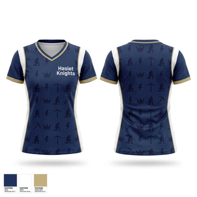 Haslet Knights Women's Short Sleeve V-neck Shirt - 1