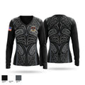 Lower Elwha Police Department Women's Long Sleeve V-neck Shirt - 1