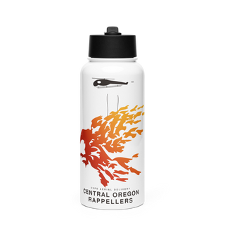 Central Oregon Rappellers Stainless Steel Water Bottle with a Straw Lid
