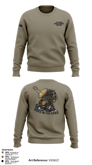 Crew Neck Sweatshirt, CCO 603 ASB 3CAB, Army, Teamtime, Team time, sublimation, custom sports apparel, team uniforms, spirit wear, spiritwear, sports uniforms, custom shirts, team store, custom team store, fundraiser sports, apparel fundraiser
