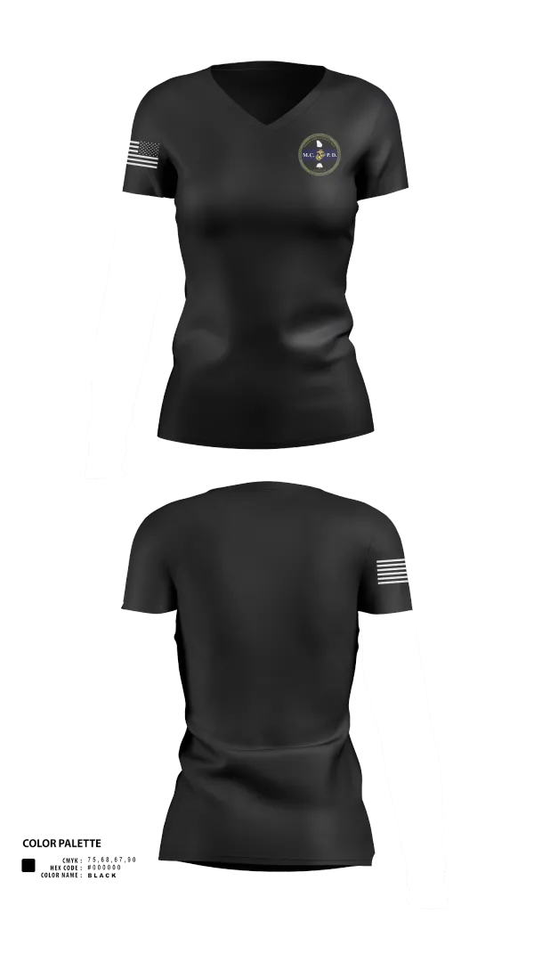 Womens Short Sleeve Vneck Shirt, MCPD Albany, , Teamtime, Team time, sublimation, custom sports apparel, team uniforms, spirit wear, spiritwear, sports uniforms, custom shirts, team store, custom team store, fundraiser sports, apparel fundraiser