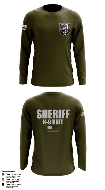 Alexander County Sheriff Office K-9 79284427 Long Sleeve Performance Shirt - 2