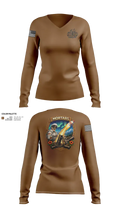 MORTARS 97092623 Women's Long Sleeve V-neck Shirt - 21