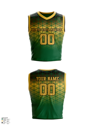 Mens Basketball Jersey, Monte Vista Pirates, Men's Basketball, Teamtime, Team time, sublimation, custom sports apparel, team uniforms, spirit wear, spiritwear, sports uniforms, custom shirts, team store, custom team store, fundraiser sports, apparel fundraiser
