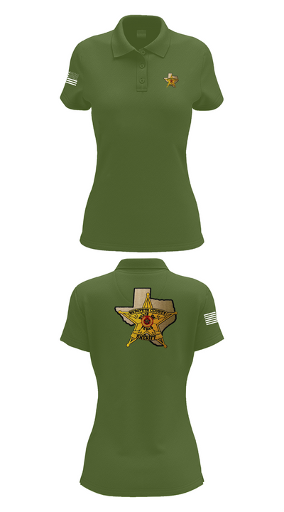Hudspeth county sheriff office 47128359 Women's Short Sleeve Performance Polo  - 52