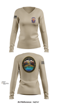 IWTF-C 34829502 Women's Long Sleeve V-neck Shirt - 101