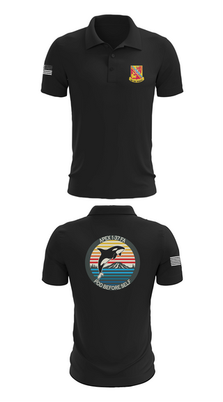 Short Sleeve Performance Polo, A BTRY, 1-37FAR, , Teamtime, Team time, sublimation, custom sports apparel, team uniforms, spirit wear, spiritwear, sports uniforms, custom shirts, team store, custom team store, fundraiser sports, apparel fundraiser