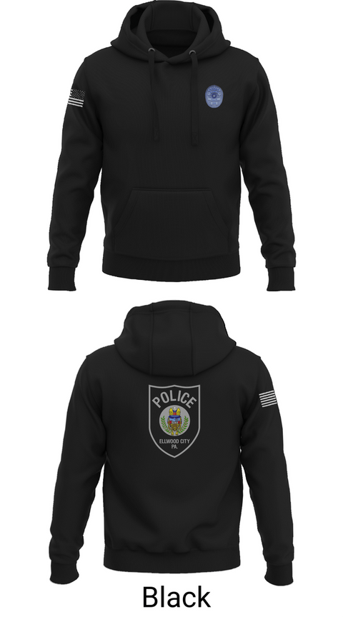 Hoodie, Ellwood city police, Police, Teamtime, Team time, sublimation, custom sports apparel, team uniforms, spirit wear, spiritwear, sports uniforms, custom shirts, team store, custom team store, fundraiser sports, apparel fundraiser
