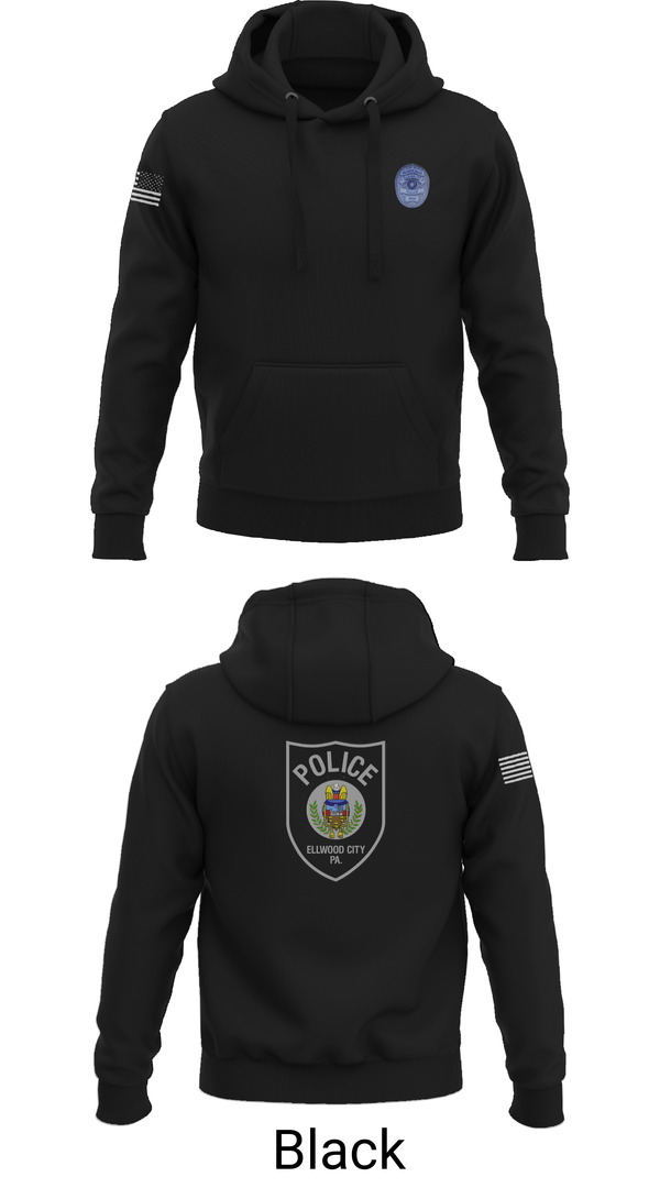 Hoodie, Ellwood city police, Police, Teamtime, Team time, sublimation, custom sports apparel, team uniforms, spirit wear, spiritwear, sports uniforms, custom shirts, team store, custom team store, fundraiser sports, apparel fundraiser
