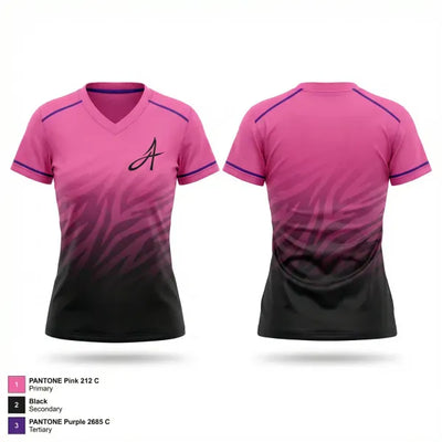 Alpha One 44082361 Women's Short Sleeve V-neck Shirt - 1