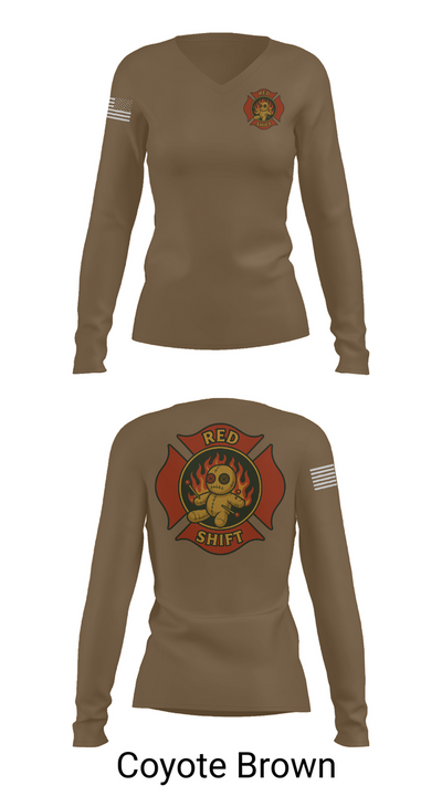 City of Lake Geneva Fire Department 76395935 Women's Long Sleeve V-neck Shirt - 17