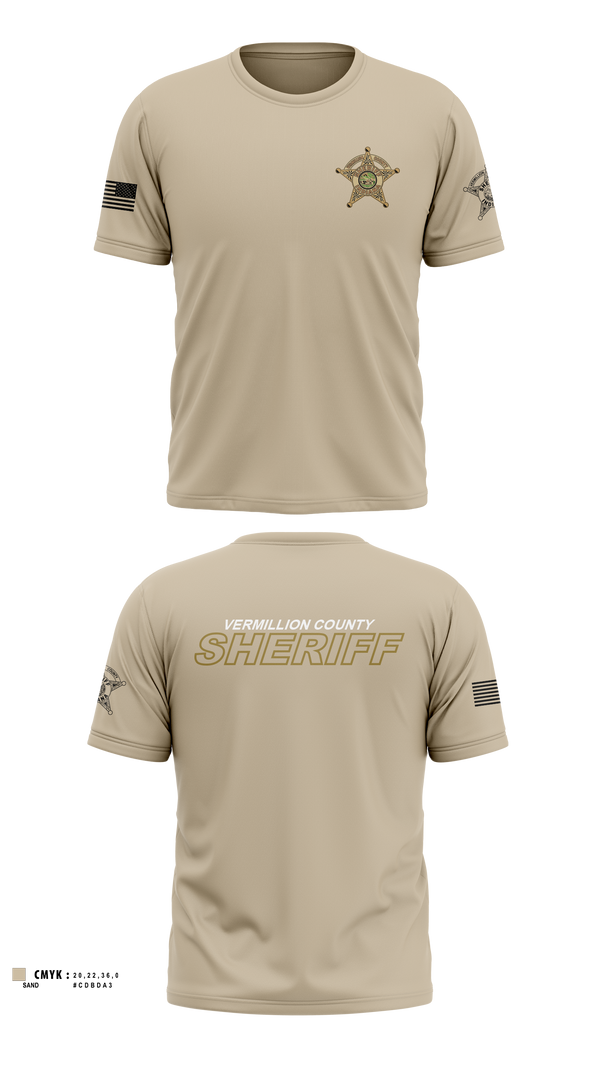 Vermillion County Sheriff’s Office Short Sleeve Performance Shirt - 3