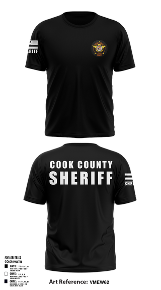 Old School Cotton Feel Shirt, Cook County Sheriff’s Office, Police, Teamtime, Team time, sublimation, custom sports apparel, team uniforms, spirit wear, spiritwear, sports uniforms, custom shirts, team store, custom team store, fundraiser sports, apparel fundraiser