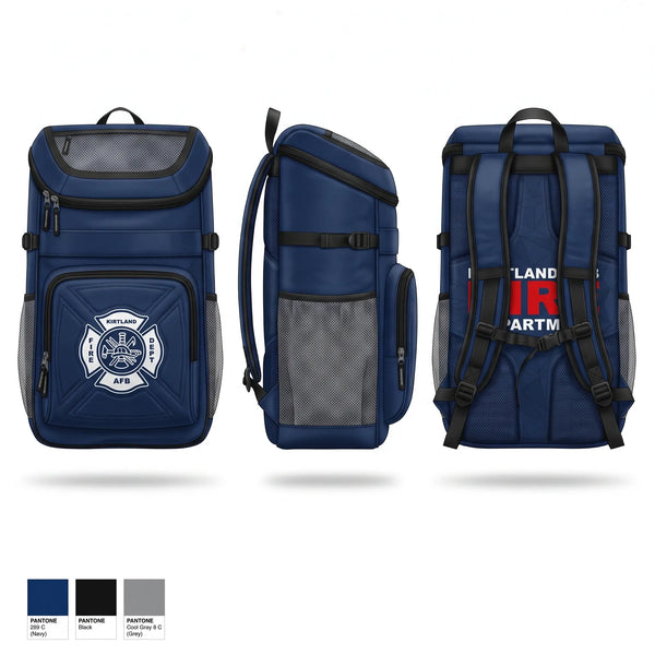 Gear Bag, Kirtland AFB Fire Department, Fire Department, Teamtime, Team time, sublimation, custom sports apparel, team uniforms, spirit wear, spiritwear, sports uniforms, custom shirts, team store, custom team store, fundraiser sports, apparel fundraiser