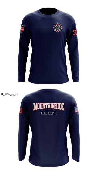 Long Sleeve Performance Shirt, Mountainside Fire Department, Fire Department, Teamtime, Team time, sublimation, custom sports apparel, team uniforms, spirit wear, spiritwear, sports uniforms, custom shirts, team store, custom team store, fundraiser sports, apparel fundraiser