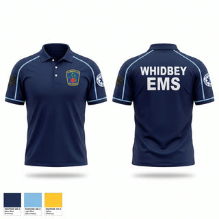 Short Sleeve Performance Polo, Whidbey Island EMS, EMS/EMT, Teamtime, Team time, sublimation, custom sports apparel, team uniforms, spirit wear, spiritwear, sports uniforms, custom shirts, team store, custom team store, fundraiser sports, apparel fundraiser