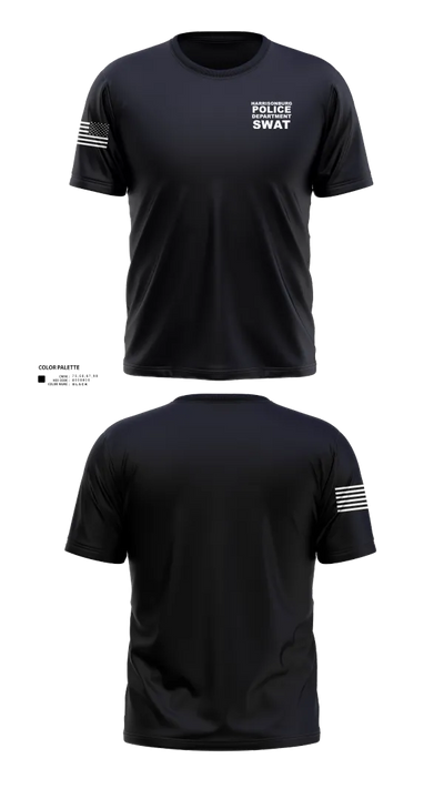 Harrisonburg Police Department SWAT 26115701 Short Sleeve Performance Shirt - 100
