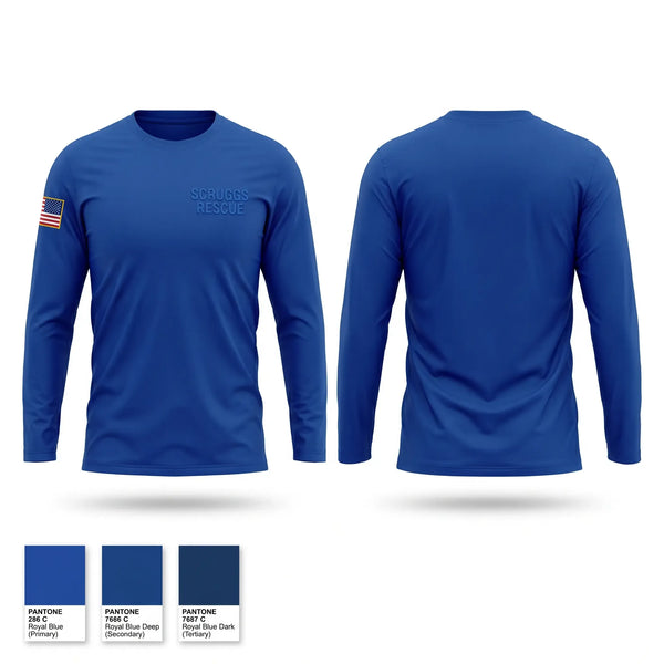 Long Sleeve Performance Shirt, Scruggs Rescue, EMS/EMT, Teamtime, Team time, sublimation, custom sports apparel, team uniforms, spirit wear, spiritwear, sports uniforms, custom shirts, team store, custom team store, fundraiser sports, apparel fundraiser