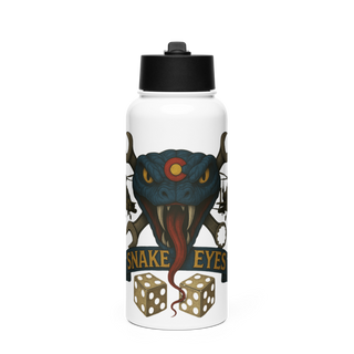 4-4 AB ECHO COMPANY 91942241 Stainless Steel Water Bottle with a Straw Lid
