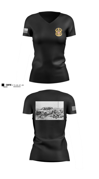 Womens Short Sleeve Vneck Shirt, Crime Patrol Unit, Police, Teamtime, Team time, sublimation, custom sports apparel, team uniforms, spirit wear, spiritwear, sports uniforms, custom shirts, team store, custom team store, fundraiser sports, apparel fundraiser