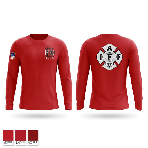 Long Sleeve Performance Shirt, Woonsocket, Fire Department, Teamtime, Team time, sublimation, custom sports apparel, team uniforms, spirit wear, spiritwear, sports uniforms, custom shirts, team store, custom team store, fundraiser sports, apparel fundraiser
