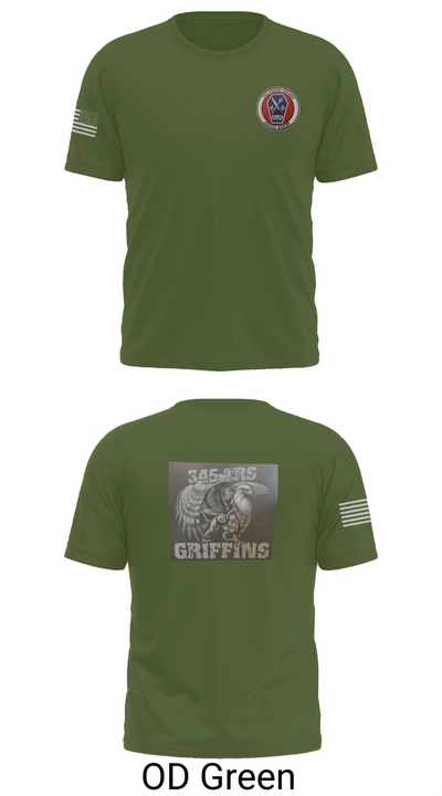 345th TRS 44562231 Short Sleeve Performance Shirt - 56
