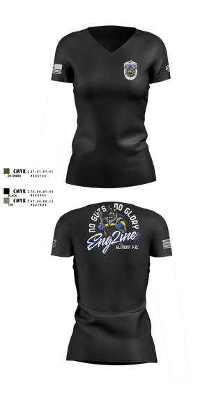 Womens Short Sleeve Vneck Shirt, Engine 2, Fire Department, Teamtime, Team time, sublimation, custom sports apparel, team uniforms, spirit wear, spiritwear, sports uniforms, custom shirts, team store, custom team store, fundraiser sports, apparel fundraiser