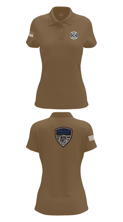 Dewey Police Department 16354640 Women's Short Sleeve Performance Polo  - 14