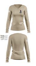 MESG-1 71337313 Women's Long Sleeve V-neck Shirt - 102