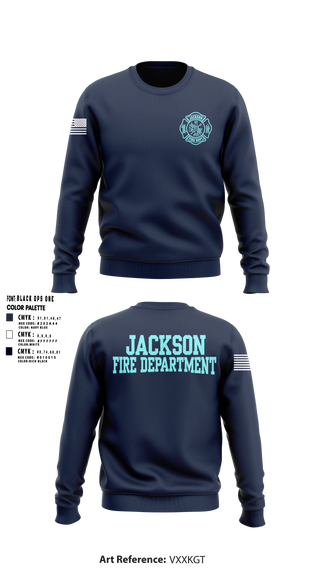 Crew Neck Sweatshirt, Jackson Fire Department, Fire Department, Teamtime, Team time, sublimation, custom sports apparel, team uniforms, spirit wear, spiritwear, sports uniforms, custom shirts, team store, custom team store, fundraiser sports, apparel fundraiser