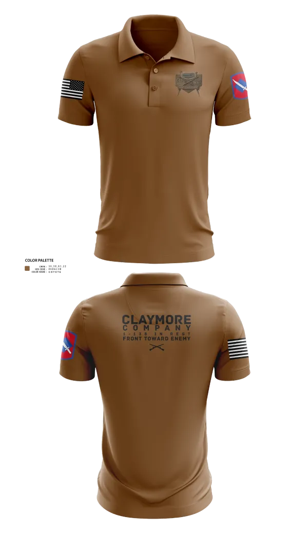 Short Sleeve Performance Polo, C CO 1-138 IN REGT, , Teamtime, Team time, sublimation, custom sports apparel, team uniforms, spirit wear, spiritwear, sports uniforms, custom shirts, team store, custom team store, fundraiser sports, apparel fundraiser