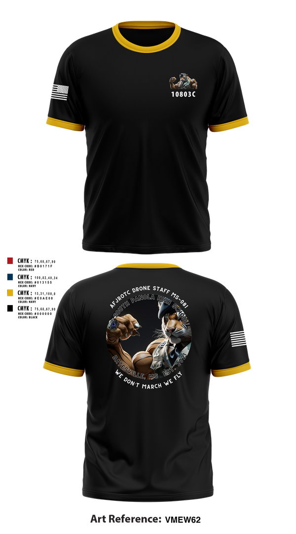 Short Sleeve Performance Shirt, AFJROTC MS-081 DRONE TEAM, , Teamtime, Team time, sublimation, custom sports apparel, team uniforms, spirit wear, spiritwear, sports uniforms, custom shirts, team store, custom team store, fundraiser sports, apparel fundraiser