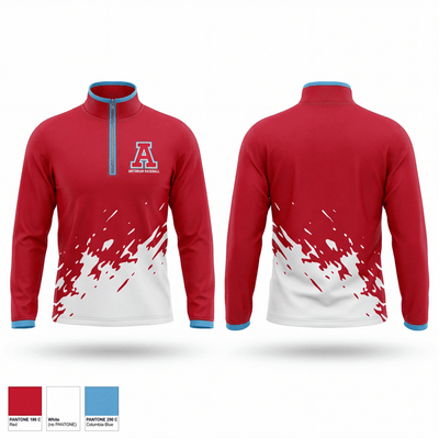 Antonian College Prep Baseball 50111814 Quarter Zip Jacket - 1