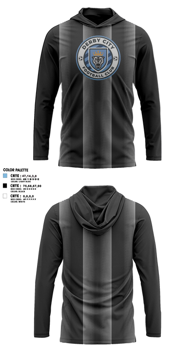 Derby City FC 12420968 Long Sleeve Performance Shirt with hood - 6