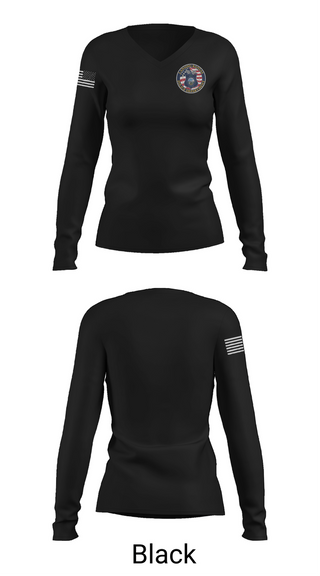 Womens Long Sleeve Vneck Shirt, Lansing Police Department, Police, Teamtime, Team time, sublimation, custom sports apparel, team uniforms, spirit wear, spiritwear, sports uniforms, custom shirts, team store, custom team store, fundraiser sports, apparel fundraiser