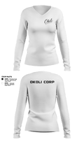 OKOLI CORP 64038817 Women's Long Sleeve V-neck Shirt - 22