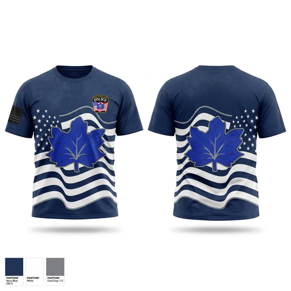 Old School Cotton Feel Shirt, Maple Heights Police Department, Police, Teamtime, Team time, sublimation, custom sports apparel, team uniforms, spirit wear, spiritwear, sports uniforms, custom shirts, team store, custom team store, fundraiser sports, apparel fundraiser