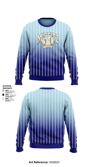 Crew Neck Sweatshirt, Misfitz, Softball, Teamtime, Team time, sublimation, custom sports apparel, team uniforms, spirit wear, spiritwear, sports uniforms, custom shirts, team store, custom team store, fundraiser sports, apparel fundraiser