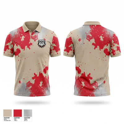 Hickman County Bulldogs Short Sleeve Performance Polo - 1
