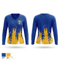 Tonasket tigers Women's Long Sleeve V-neck Shirt - 1