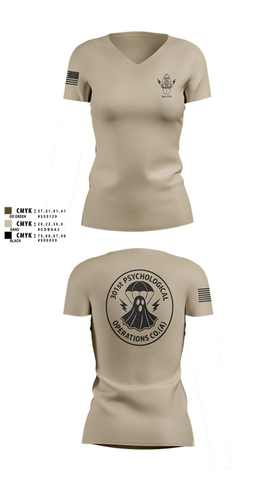 301 76362745 Women's Short Sleeve V-neck Shirt - 3