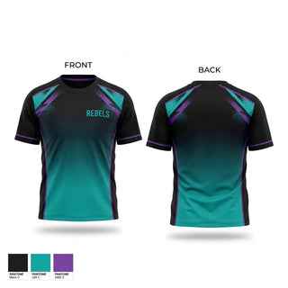 Short Sleeve Performance Shirt, Rebels, Baseball, Teamtime, Team time, sublimation, custom sports apparel, team uniforms, spirit wear, spiritwear, sports uniforms, custom shirts, team store, custom team store, fundraiser sports, apparel fundraiser