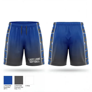 Athletic Shorts With Pockets, Lady Lions Softball, Softball, Teamtime, Team time, sublimation, custom sports apparel, team uniforms, spirit wear, spiritwear, sports uniforms, custom shirts, team store, custom team store, fundraiser sports, apparel fundraiser