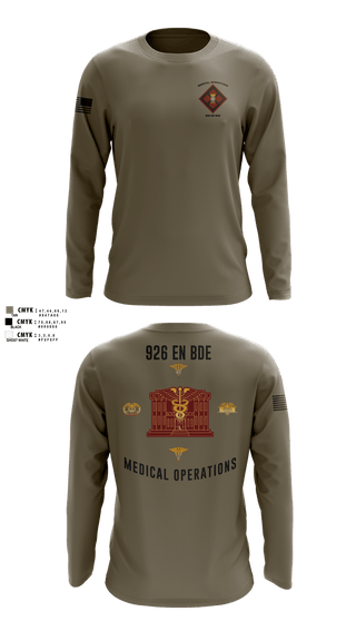 Long Sleeve Performance Shirt, 926 EN BDE, Army, Teamtime, Team time, sublimation, custom sports apparel, team uniforms, spirit wear, spiritwear, sports uniforms, custom shirts, team store, custom team store, fundraiser sports, apparel fundraiser